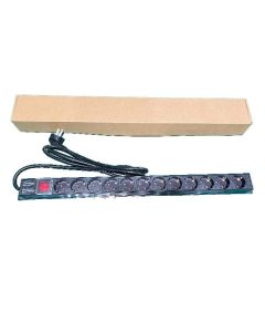 EXESHOP Razvodni PDU panel za rack 19 in, sa 12 utičnih mesta, kabl 2m (aluminijum) - EXE121