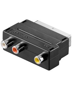 TRANSMEDIA Scart prelaz na 3 x RCA (činč), sa prekidačem - V 49 S - 11492