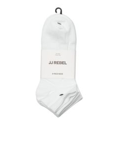 JJ REBEL KRATKE ČARAPE BELE 5 PAK