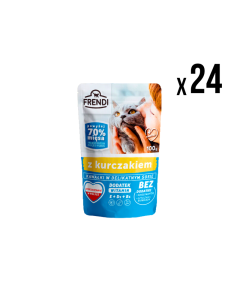 FRENDI Vlažna hrana za mačke Piletina 100g x 24/1 - 3360129