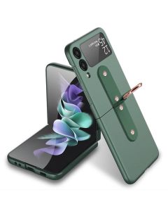 Maska za Samsung Galaxy Z Flip 3 5G Slim PC Protective tamno zelena