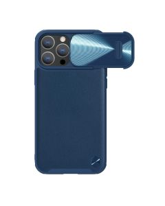 NILLKIN Maska Cam Shield Leather S za iPhone 14 Pro, plava - F105492