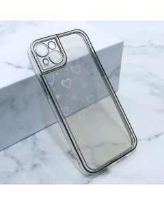 Futrola Heart za iPhone 14 Plus, srebrna - F106479