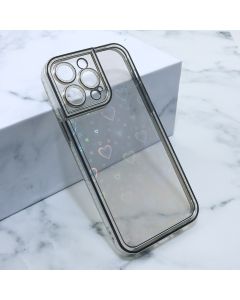 Futrola Heart za iPhone 14 Pro Max, srebrna - F106483