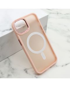 Maska SILKY MAGSAFE za iPhone 13, roza - F110432