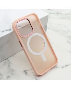 Futrola Silky Magsafe za iPhone 14 Pro, roze - F110438