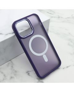 Maska SILKY MAGSAFE II za iPhone 14 Pro Max, ljubičasta - F110440
