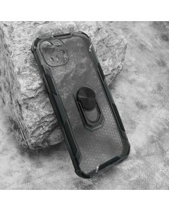 Futrola Defender Ring Clear za iPhone 15 Plus, crna - F111462