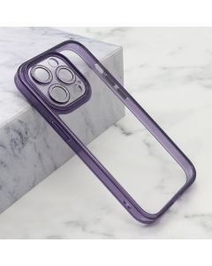 Maska za iPhone 15 Pro (61) ljubičasta DIAMOND LENS