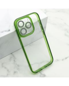 Maska za iPhone 15 Pro (61) DIAMOND LENS zelena