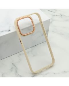 Maska za iPhone 15 Pro (61) ELEGANT EDGE bela