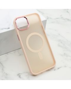Futrola Silky Magsafe za iPhone 15 Plus, roze - F111802