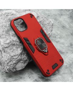 Maska za iPhone 15 Plus (67) Square Ring crvena