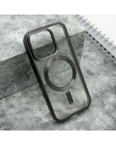 Futrola Clear Elegant Magsafe za iPhone 15 Pro, crna