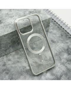 Futrola Clear Elegant Magsafe za iPhone 15 Pro Max, srebrna - F112724