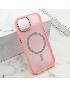 Futrola Shining Magsafe za iPhone 15, roze - F112829
