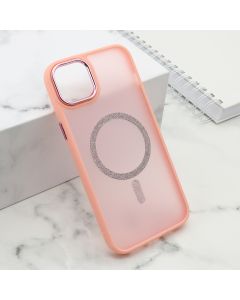 Futrola Shining Magsafe za iPhone 15 Plus, roze - F112837