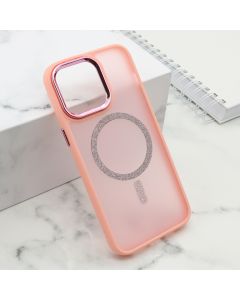 Futrola Shining Magsafe za iPhone 15 Pro Max, roze - F112841