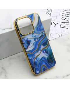 Futrola Marble za iPhone 15 Pro, plava - F113280