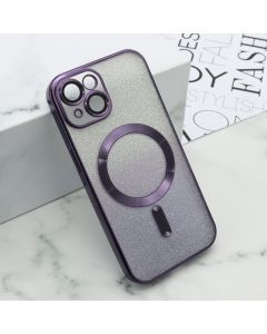 Futrola Glitter Magsafe za iPhone 15, ljubičasta - F113821