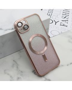 Futrola Glitter Magsafe za iPhone 15 Plus, roze - F113827