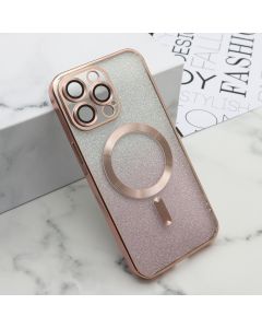 Futrola Glitter Magsafe za iPhone 15 Pro Max, roze - F113837