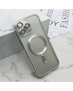 Maska GLITTER MAGSAFE za iPhone 15 Pro Max, srebrna - F113839