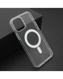 Silikonska maska Magnetic za iPhone 12 Pro Max, providna - F114065