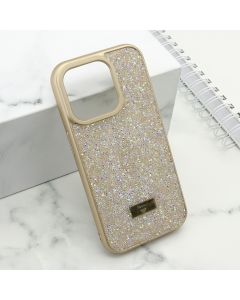 Maska DIAMOND SELECTION za iPhone 15 Pro, zlatna - F114941