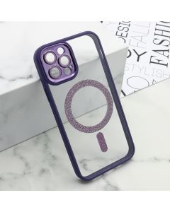 Maska DIAMOND MagSafe za iPhone 12 Pro, ljubičasta - F114958