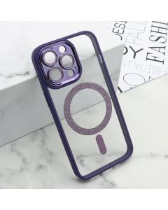 Maska DIAMOND MagSafe za iPhone 13 Pro, ljubičasta - F114964