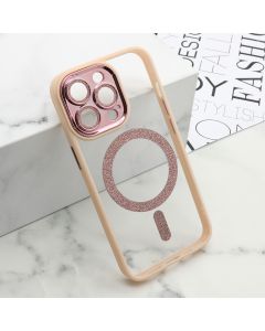 Maska DIAMOND MagSafe za iPhone 13 Pro, roza - F114965