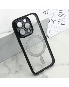 Maska DIAMOND MagSafe za iPhone 14 Pro, crna - F114969