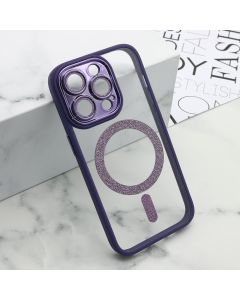 Maska DIAMOND MagSafe za iPhone 14 Pro, ljubičasta - F114970