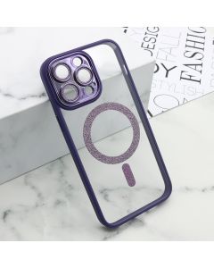 Maska DIAMOND MagSafe za iPhone 14 Pro Max, ljubičasta - F114973