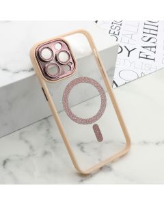 Maska DIAMOND MagSafe za iPhone 14 Pro Max, roza - F114974
