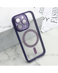 Maska DIAMOND MagSafe za iPhone 15 Pro, ljubičasta - F114979