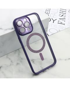 Maska DIAMOND MagSafe za iPhone 15 Pro Max, ljubičasta - F114982