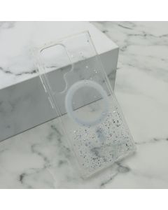 Maska Simple Sparkle MagSafe za Samsung S928B Galaxy S24 Ultra 5G, providna - F115037