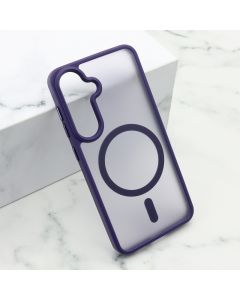 Maska SILKY MAGSAFE za Samsung S921B Galaxy S24 5G, ljubičasta - F115042