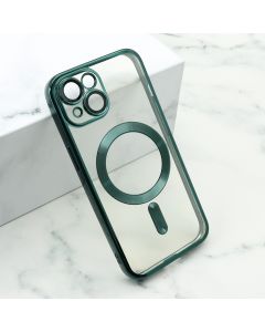 Maska CAMERA PROTECT MagSafe za iPhone 15, zelena - F115073