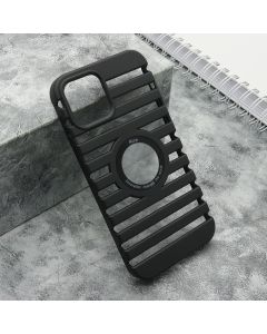 Maska LINES LOGO CUT za Iphone 12/12 Pro, crna - F116249
