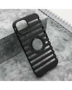 Maska LINES LOGO CUT za iPhone 13, crna - F116253