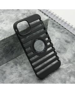 Maska LINES LOGO CUT za iPhone 14, crna - F116257