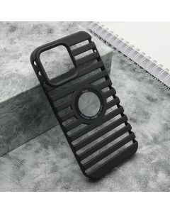 Maska LINES LOGO CUT za iPhone 14 Pro Max, crna - F116261