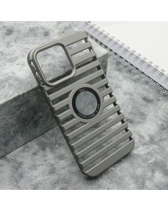 Maska LINES LOGO CUT za iPhone 14 Pro Max, siva - F116262