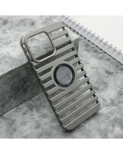 Maska LINES LOGO CUT za iPhone 15 Pro Max, siva - F116274