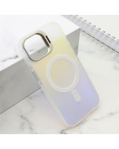 Maska SHINE MagSafe za iPhone 15, bela - F116295