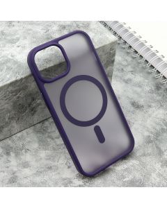 Maska Silky Magsafe Matte za iPhone 15, ljubičasta - F116330