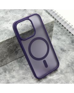 Maska za iPhone 15 Pro (61) ljubičasta SILKY MAGSAFE MATTE
